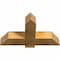 Ekena Millwork Eugene Rough Sawn Timber Gable Bracket, Western Red Cedar, 36"W x 21"H x 6"D x 6"F, 14/12 Pitch GBW036X21X0606EUG00RWR - alternate 5